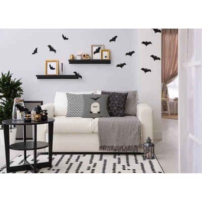 16"x16" 'RIP' Square Throw Pillow Steel Gray - E By Design 4 16"x16" 'RIP' Square Throw Pillow Steel Gray - E By Design - Image 2