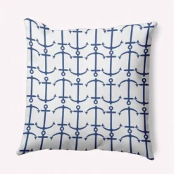16"x16" Anchor Pattern Square Throw Pillow - E By Design -Home Textiles Store GUEST ae405962 8c4f 4113 a84c 789198ed4ad4