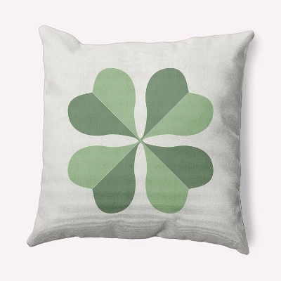 16"x16" Lucky Clover St. Patrick's Day Square Throw Pillow - E By Design 12 16"x16" Lucky Clover St. Patrick's Day Square Throw Pillow - E By Design - Image 10