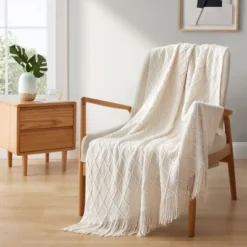 Peace Nest 50"x60" Diamond Knit Throw Blanket -Home Textiles Store GUEST aff1b2f5 a7e6 496d 9f38 15f044fa4b91