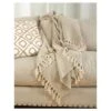 50"x60" Sevan Soft Cotton Diamond Weave Throw Blankets Light Brown - Saro Lifestyle -Home Textiles Store GUEST b0b4fd7d ae7f 4963 89c9 2f26e5c8a2ff