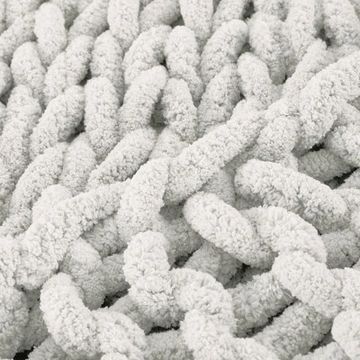 Modern Threads Hand Knit Chenille Chunky Knit Throw. 4 Modern Threads Hand Knit Chenille Chunky Knit Throw. - Image 2