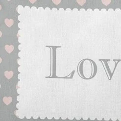 16"x16" Valentine's Day Love Square Throw Pillow Lunar - E By Design: Festive Decor, Indoor Comfort