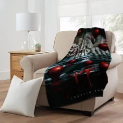 Warner Bros. It 2 Pennywise Hallucination Micro Raschel Throw Blanket 46×60 Inches