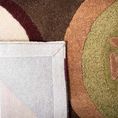 2'x3' Floral Tufted Accent Rug Brown - Safavieh 5 2'x3' Floral Tufted Accent Rug Brown - Safavieh - Image 3