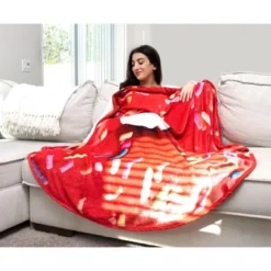 Toynk Sprinkle Donut Round Fleece Throw Blanket | 60 Inches -Home Textiles Store GUEST b3f36ebe 5104 4fc9 841e feb90f46ef0a