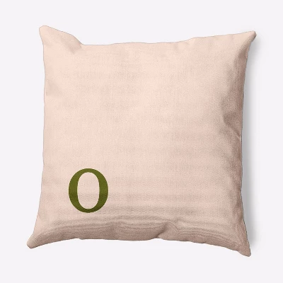 16"x16" Modern Monogram 'o' Square Throw Pillow - E By Design 5 16"x16" Modern Monogram 'o' Square Throw Pillow - E By Design - Image 3