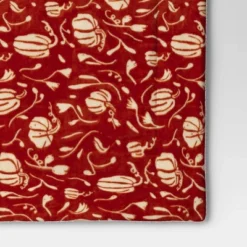 Mini Pumpkin Printed Plush With Shearling Reverse Throw Blanket - Threshold™ -Home Textiles Store GUEST b60a419a 1e21 4dc8 bddb 5d71211cccc0