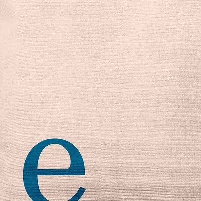 16"x16" Modern Monogram 'e' Square Throw Pillow - E By Design 3 16"x16" Modern Monogram 'e' Square Throw Pillow - E By Design