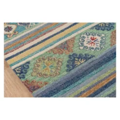 2'x3' Fair Isle Design Tufted Accent Rug Blue - Momeni -Home Textiles Store GUEST b776217d 12c7 4d99 a0db b07766b49a83