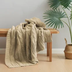 Amelie Home Cable Knitted Throw Blanket For Couch, Chenille Chunky Knit Throw Blanket 11 Amelie Home Cable Knitted Throw Blanket For Couch, Chenille Chunky Knit Throw Blanket -Home Textiles Store GUEST b7975895 67e3 4fd1 ae98 da954c96b208