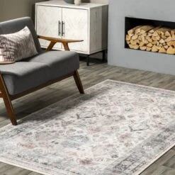 NuLOOM Bex Faded Stain-Resistant Machine Washable Area Rug -Home Textiles Store GUEST b7abc8f7 5632 40d5 afed 2150ac0ed3c5