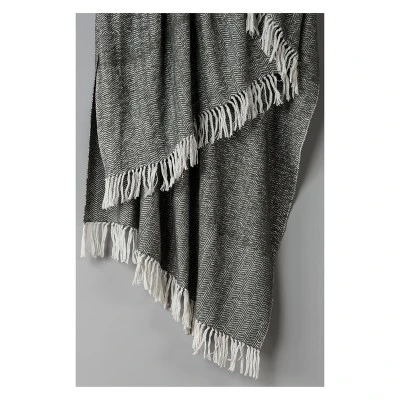 50"x60" Herringbone Throw Blanket - Rizzy Home 7 50"x60" Herringbone Throw Blanket - Rizzy Home - Image 5
