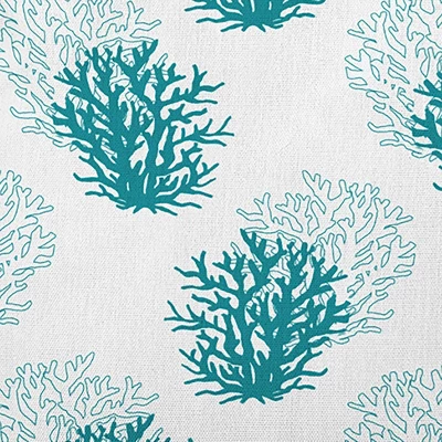 E By Design 16"x16" Coral Pattern Square Throw Pillow: Nautical Nights, Indoor Decor, Polyester Fiber Fill 5 E By Design 16"x16" Coral Pattern Square Throw Pillow: Nautical Nights, Indoor Decor, Polyester Fiber Fill - Image 3