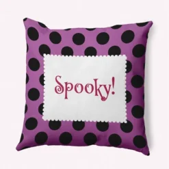16"x16" Halloween 'Spooky' Dots Square Throw Pillow - E By Design 21 16"x16" Halloween 'Spooky' Dots Square Throw Pillow - E By Design -Home Textiles Store GUEST b9d963f3 1936 4a60 852f 45916c08e3e0