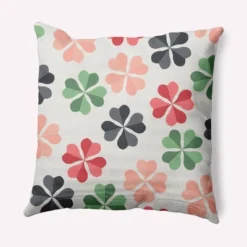16"x16" Lucky Patch St. Patrick's Day Square Throw Pillow - E By Design 16 16"x16" Lucky Patch St. Patrick's Day Square Throw Pillow - E By Design -Home Textiles Store GUEST b9ec6012 5741 43ed 95fe dd56b439ac17