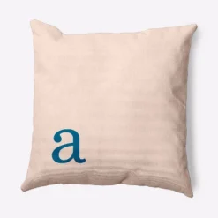 16"x16" Modern Monogram 'a' Square Throw Pillow - E By Design -Home Textiles Store GUEST ba024a59 4e91 4d5a b45f d74d9554849e