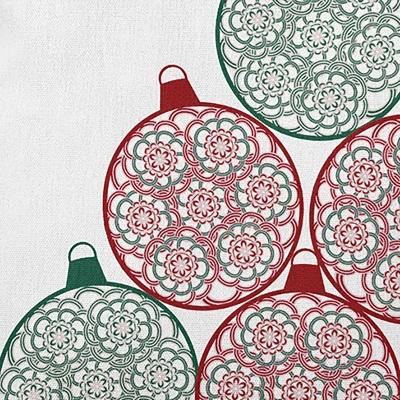 16"x16" Fancy Ornament Stack Square Throw Pillow Forest Green - E By Design: Polyester Twill, Indoor Decorative Cushion 3 16"x16" Fancy Ornament Stack Square Throw Pillow Forest Green - E By Design: Polyester Twill, Indoor Decorative Cushion