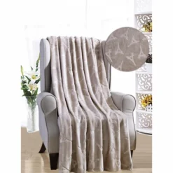 Sheridan Paris Collection Eiffel Tower Super Warm And Cozy Embossed Flannel Throw Blanket 50" X 60" -Home Textiles Store GUEST bedb6c90 249f 4fc7 b10a 7d63add6500c