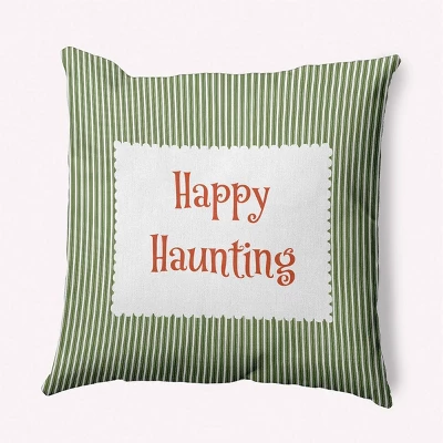 16"x16" Halloween 'Happy Haunting' Square Throw Pillow - E By Design 9 16"x16" Halloween 'Happy Haunting' Square Throw Pillow - E By Design - Image 7