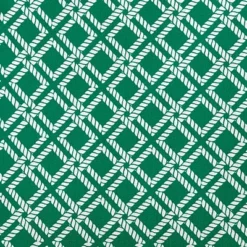 E By Design Geometric Rope Rigging Decorative Throw Pillow Mint Green: Indoor Square Cushion, Nautical Theme, Twill Polyester