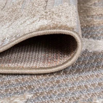 Sumak High-Low Pile Neutral Diamond Kilim Indoor/Outdoor Area Rug - JONATHAN Y 6 Sumak High-Low Pile Neutral Diamond Kilim Indoor/Outdoor Area Rug - JONATHAN Y - Image 4