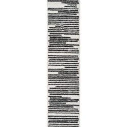 Khalil Modern Berber Stripe Indoor Area Rug - JONATHAN Y