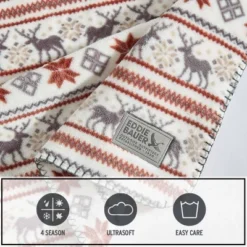 Eddie Bauer 60"x70" Deer Snowflake Throw Blanket Beige 10 Eddie Bauer 60"x70" Deer Snowflake Throw Blanket Beige -Home Textiles Store GUEST c353a4a9 cd6d 4285 8b30 a65388f49f68