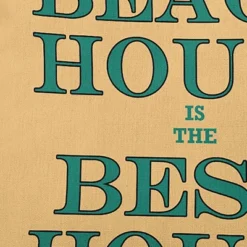 16"x16" 'Beach House Best House' Square Throw Pillow - E By Design