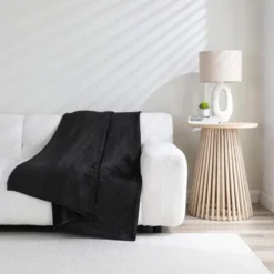 Kate Aurora Ultra Soft & Plush Hypoallergenic Boston Geo Accent Fleece Throw Blanket - 50" X 60" -Home Textiles Store GUEST c53687a5 e57f 4268 a9ab cd65866b6b01