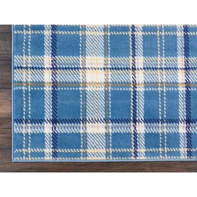 Nourison Grafix Contemporary Plaid Area Rug 4 Nourison Grafix Contemporary Plaid Area Rug - Image 2
