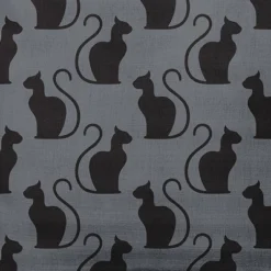 16"x16" Spooky Cats Square Throw Pillow Steel Gray - E By Design