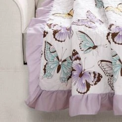 50"x60" Kids' Flutter Butterfly Throw Blanket - Lush Décor -Home Textiles Store GUEST c84ed2a1 bcec 4a26 90cd 92ae527b0c26