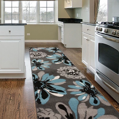 World Rug Gallery Contemporary Modern Flowers Area Rug 3 World Rug Gallery Contemporary Modern Flowers Area Rug