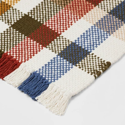 20"x34" Multi-Plaid Woven Pet Tapestry - Threshold™ 4 20"x34" Multi-Plaid Woven Pet Tapestry - Threshold™ - Image 2
