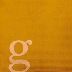 16"x16" Modern Monogram 'g' Square Throw Pillow - E By Design