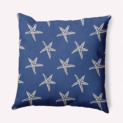 16"x16" Starfish Beach Square Throw Pillow - E By Design 7 16"x16" Starfish Beach Square Throw Pillow - E By Design - Image 5