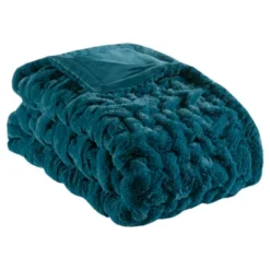 50"x60" Ruched Faux Fur Throw Blanket - Madison Park 29 50"x60" Ruched Faux Fur Throw Blanket - Madison Park -Home Textiles Store GUEST ca5df139 eaf0 4665 a18e b37bf1d74d01