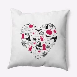 16"x16" Halloween Heart Square Throw Pillow - E By Design -Home Textiles Store GUEST cea41b2c 1a29 4f22 bb1f 7bb756458b5f