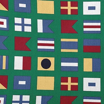 E By Design Nautical Flags Decorative Throw Pillow Mint Green: Coastal Nantucket Collection, Indoor Polyester Fiber, 16x16 Square 3 E By Design Nautical Flags Decorative Throw Pillow Mint Green: Coastal Nantucket Collection, Indoor Polyester Fiber, 16x16 Square