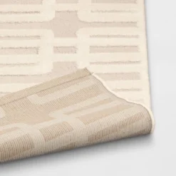 5'x7' High Low Geo Area Rug Ivory - Threshold™ -Home Textiles Store GUEST cf32db0d 719d 47eb 87d0 8a5229916cb6