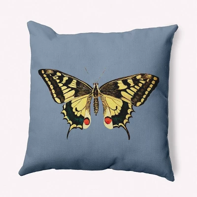 16"x16" Butterfly Square Throw Pillow - E By Design 9 16"x16" Butterfly Square Throw Pillow - E By Design - Image 7