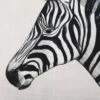 18"x18" Zebra Square Throw Pillow Ivory - E By Design -Home Textiles Store GUEST d27f3a38 471d 46d4 984f 28c2a4a76947