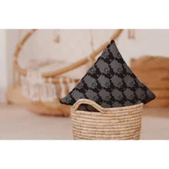 16"x16" Cat Clowder Print Square Throw Pillow Steel Gray - E By Design -Home Textiles Store GUEST d397d107 5bad 461d aedb 5f05ea72315b