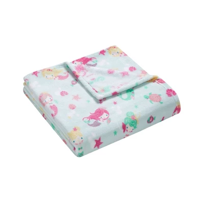 Kate Aurora Ultra Soft & Plush Under The Sea Mermaids & Fish Princess Fleece Accent Throw Blanket - 50 In. X 60 In. 3 Kate Aurora Ultra Soft & Plush Under The Sea Mermaids & Fish Princess Fleece Accent Throw Blanket - 50 In. X 60 In.