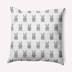 16"x16" Bunny Fluffle Easter Square Throw Pillow - E By Design -Home Textiles Store GUEST d3d0a7a6 e53c 4c0e 813e ef3ae43c5976