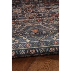 Washable Grant Rug Teal/Ivory - Linon -Home Textiles Store GUEST d4ad7d9d ebed 4590 9cab 75433a7d6f02