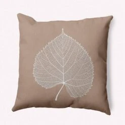 16"x16" Leaf Study Square Throw Pillow - E By Design -Home Textiles Store GUEST d4f29011 2949 46cc aafe f89c1ca9ad97