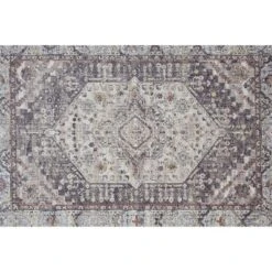 Armant Traditional Medallion, Purple/Gray/Ivory, 2' X 3' Accent Rug -Home Textiles Store GUEST d4fd841f 783d 4fe9 8cca bb24f777f11e