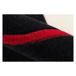 3'6"x5'6" Geometric Tufted Accent Rug Black - Momeni